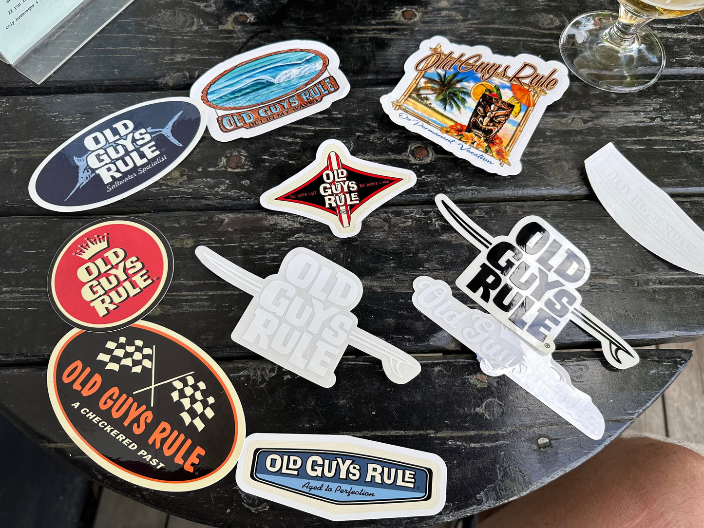 Old Guys Rule Sticker Pack! Perfect 10!