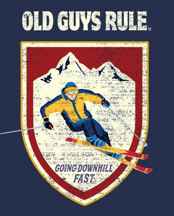Downhill Skier Old Guys Rule