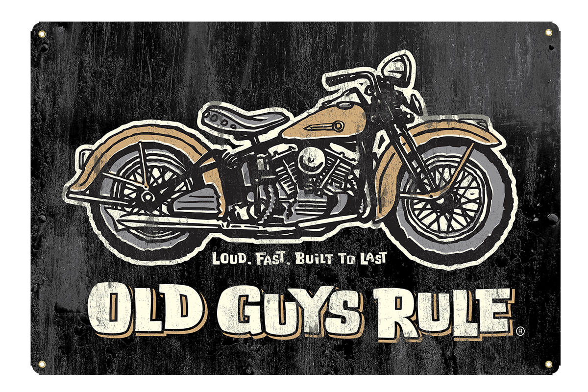 Panhead  -Metal Sign - Old Guys Rule