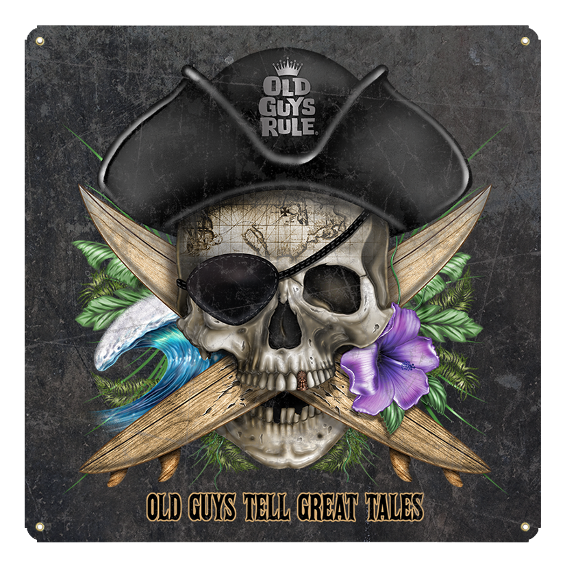 Pirate Skull - Vintage Metal Sign