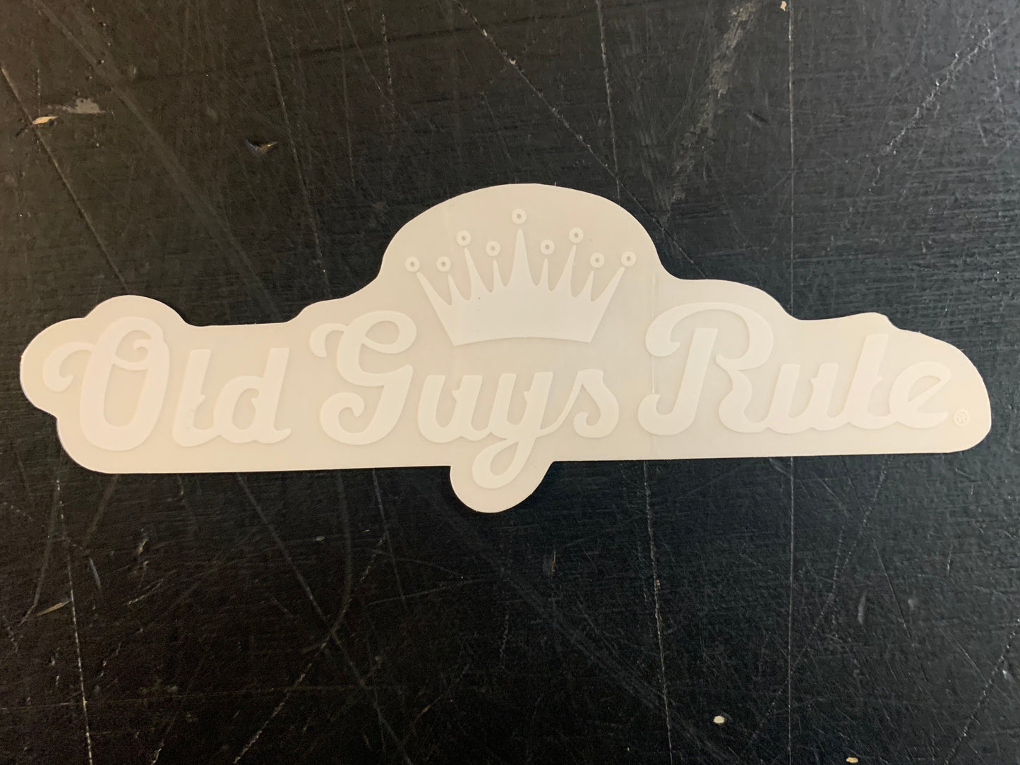 Crown Script Old Guys Rule