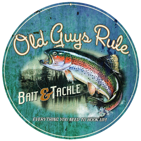 BAIT AND TACKLE  - Vintage Metal Sign