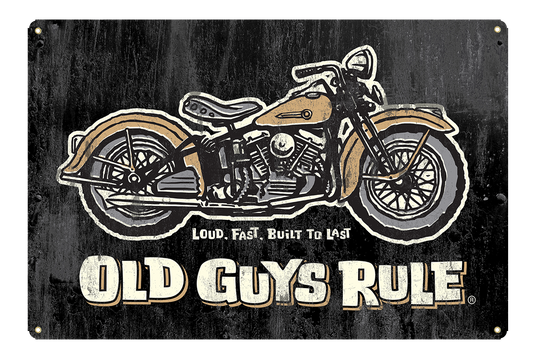 Panhead  -Metal Sign - Old Guys Rule