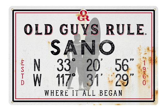 SANO TRIBUTE - Vintage Metal Sign