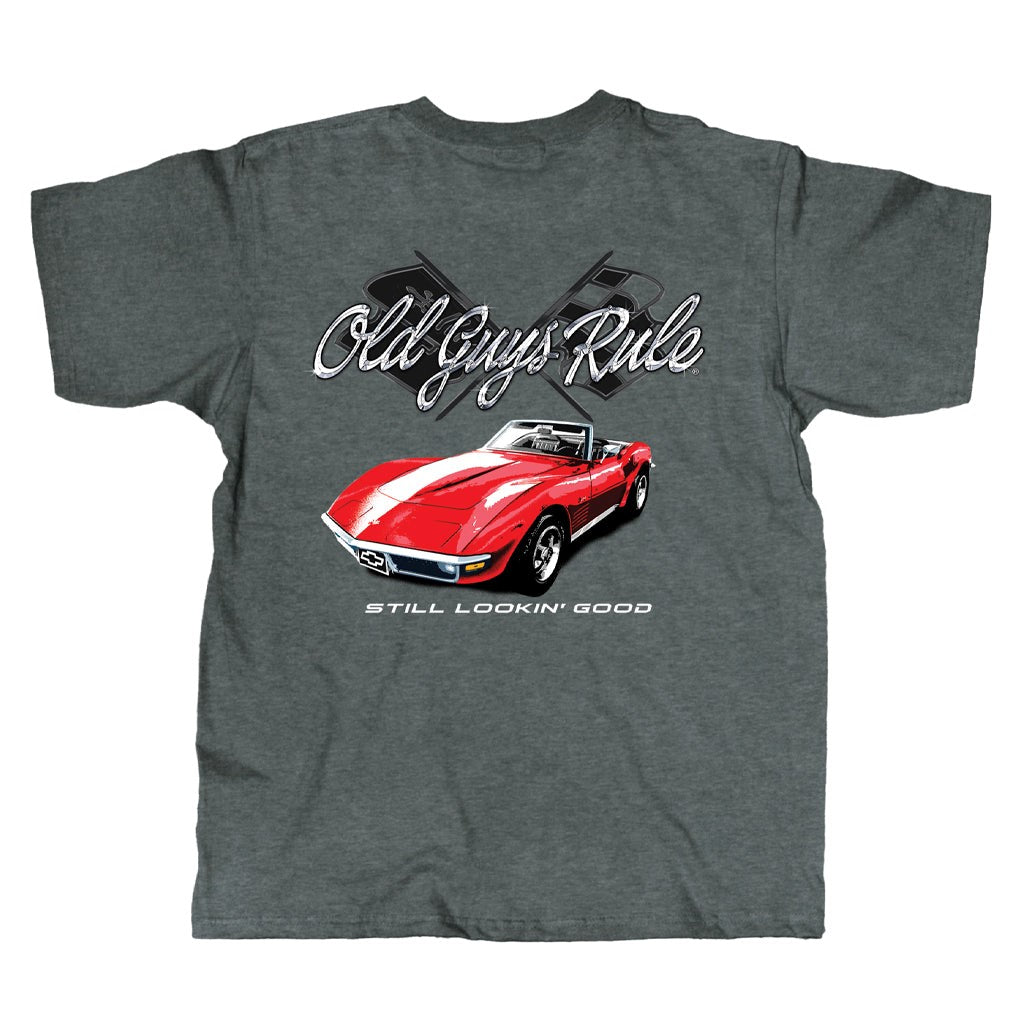 GM Red Corvette - Old Guys Rule